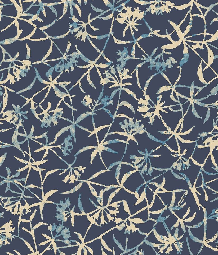 Sample - Entwine Wallpaper - Navy
