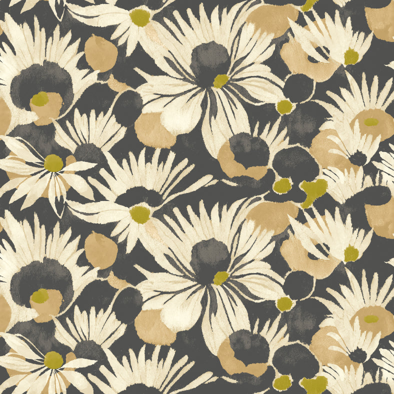 Sample - Suiren Wallpaper - Ebony