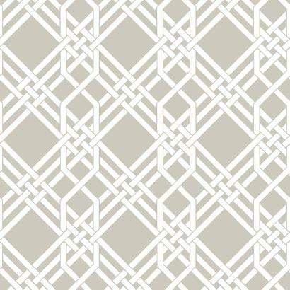 Sample – Pagoda Florence Broadhurst Wallpaper - Beige/White