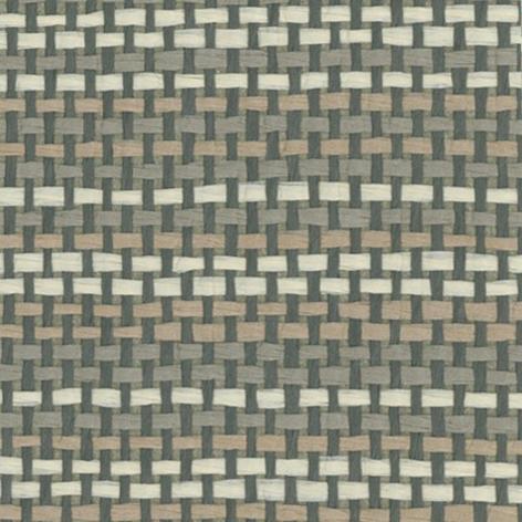 Sample - Paper Weave Grasscloth Wallpaper - Sage Blue