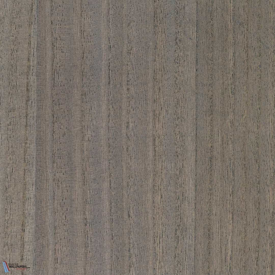 Sample - Paulownia - Wood Veneer Wallpaper - Charcoal Gray
