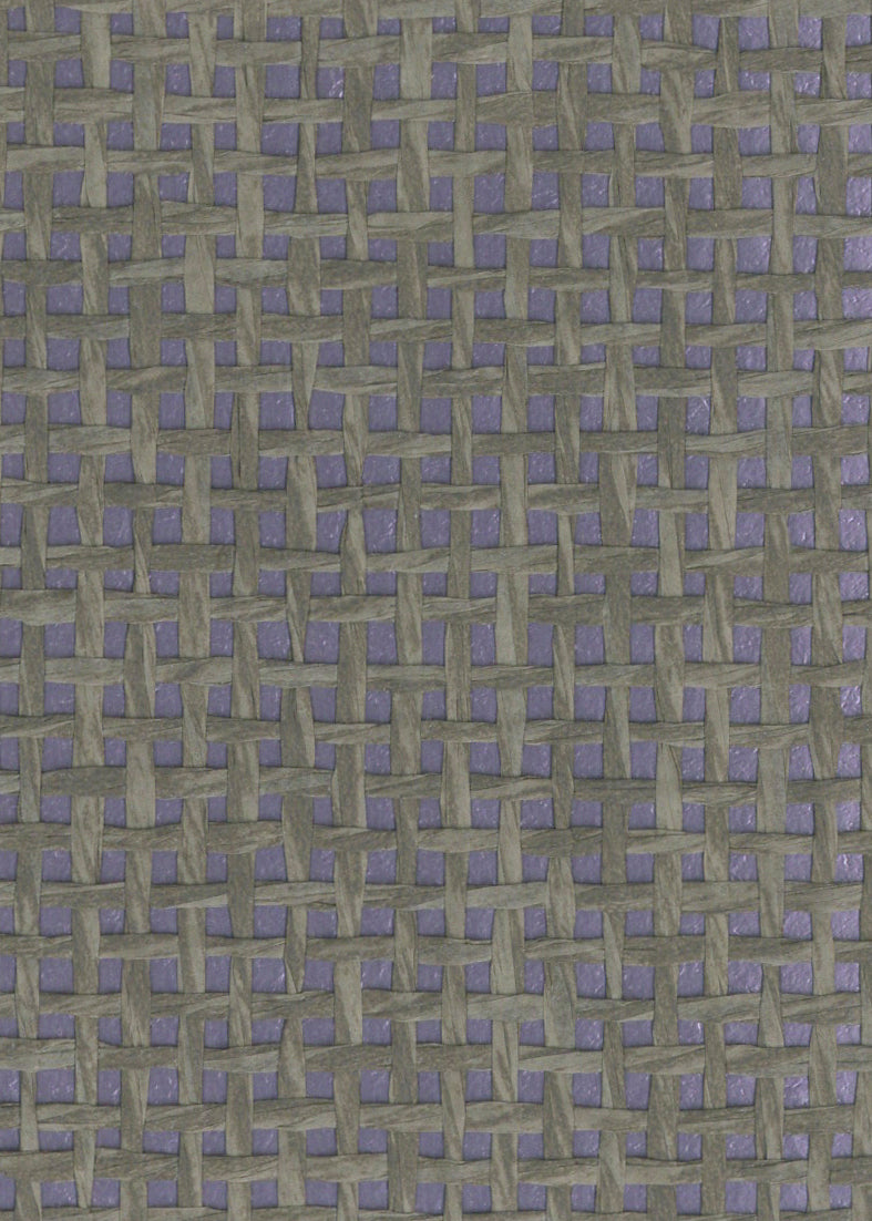 Sample - Burlap Fine Weave Grasscloth Wallpaper - Purple (On Metallic Purple)