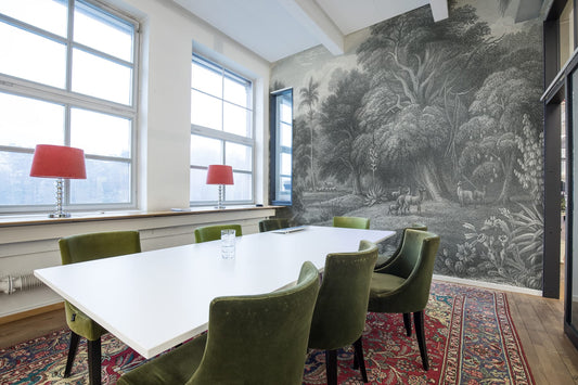 Jungle Land - Vintage - Custom Sized Wallpaper Mural (per m2)