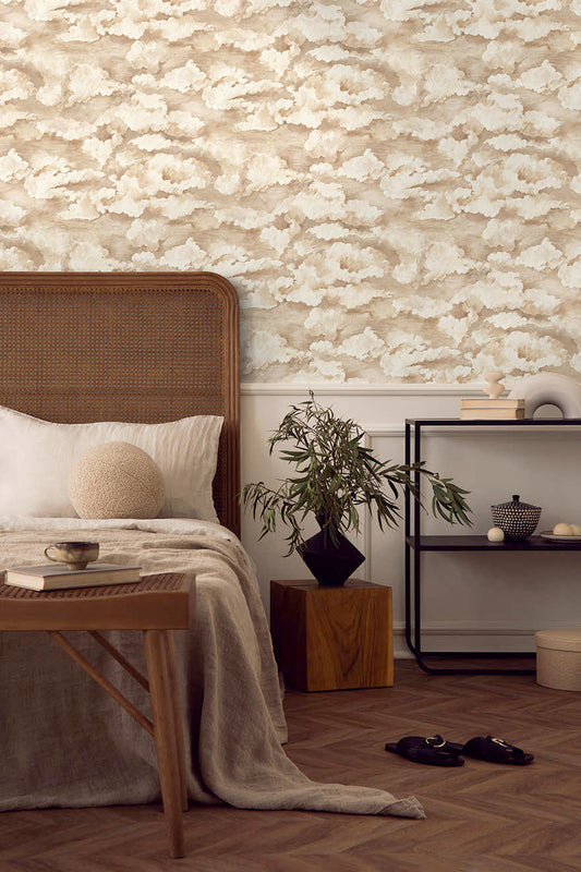 Sora - Tranquil Cloud Wallpaper - Cream