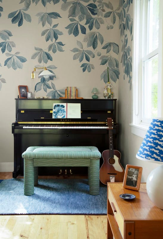 Kastanjen - Sandberg - Custom Sized Wallpaper Mural (per m2) - Soft Blue