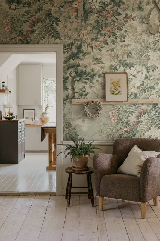 Johannas Damm Mural Wallpaper - Green