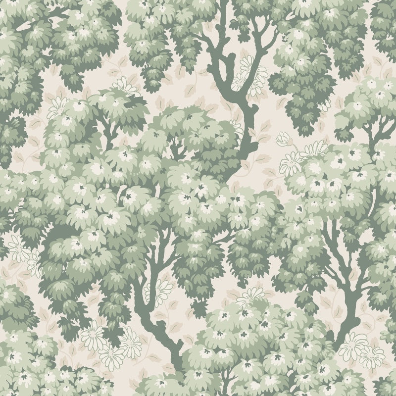 Sample – Ragnvi Wallpaper – Green