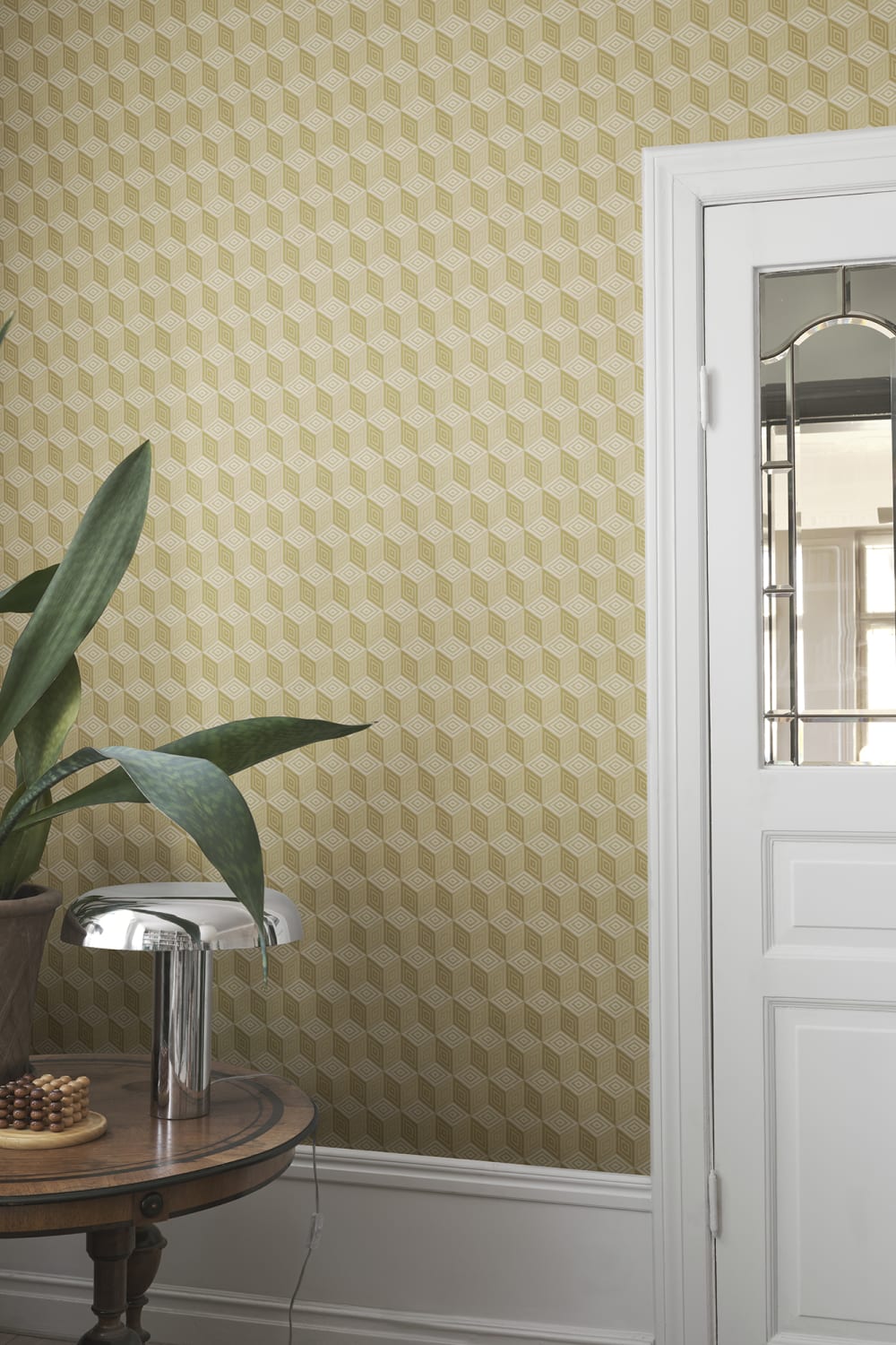 Chiara – Honey – custom sized wallpaper mural (per m²)