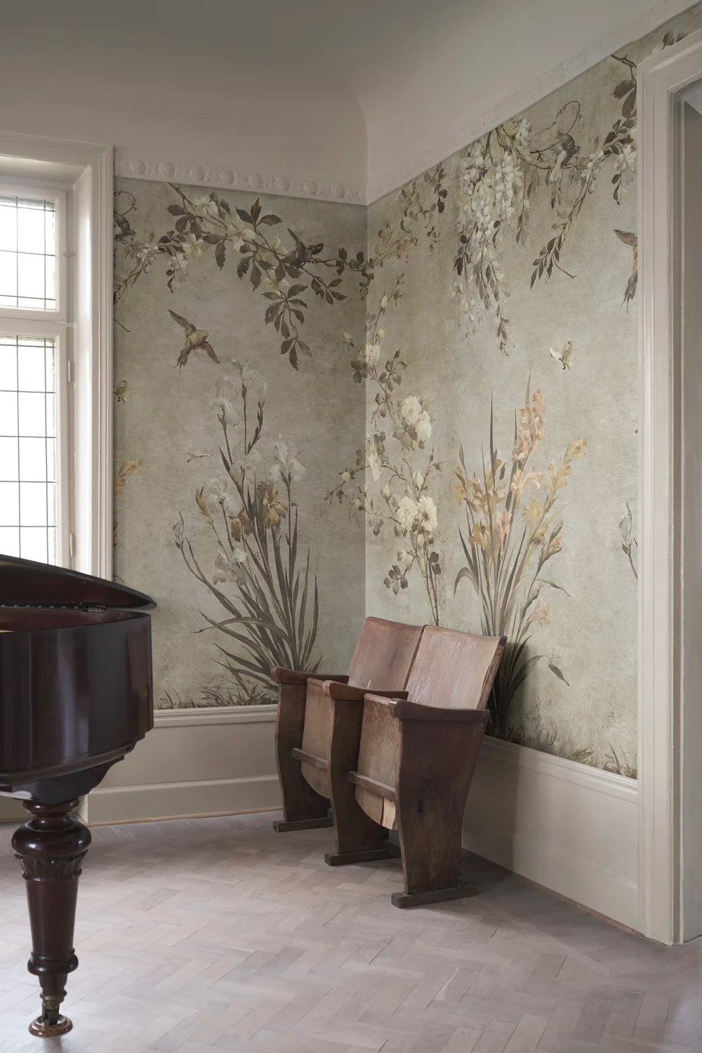 Nicola – Beige – Custom sized wallpaper mural (per m²)
