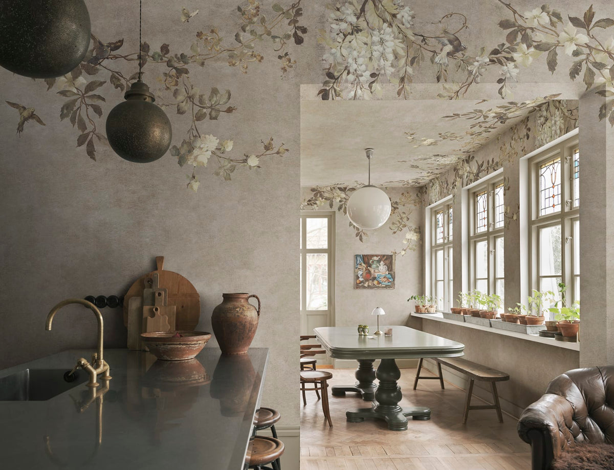 Luca Rectangle – Beige – Custom sized wallpaper mural (per m²)