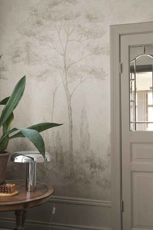 Andrea, Sand wallpaper mural in a room setting
