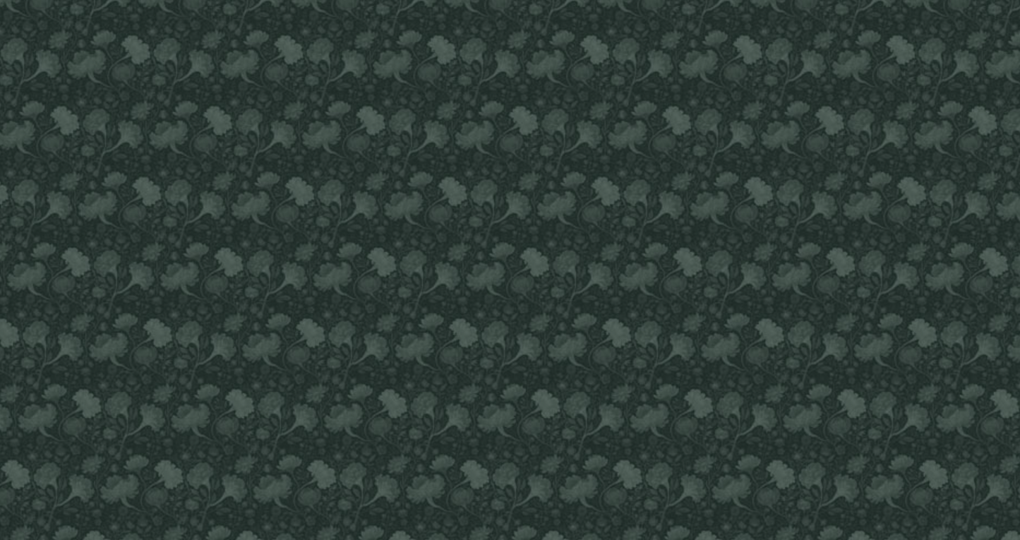 Reverie - Floral Custom Sized Wallpaper Mural (per/m2) - Nightshade