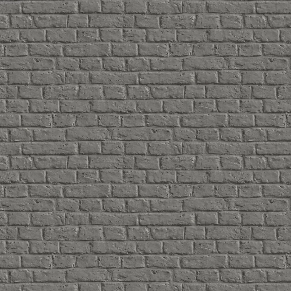 Sample - Brick Wall Wallpaper - Charcoal Grey