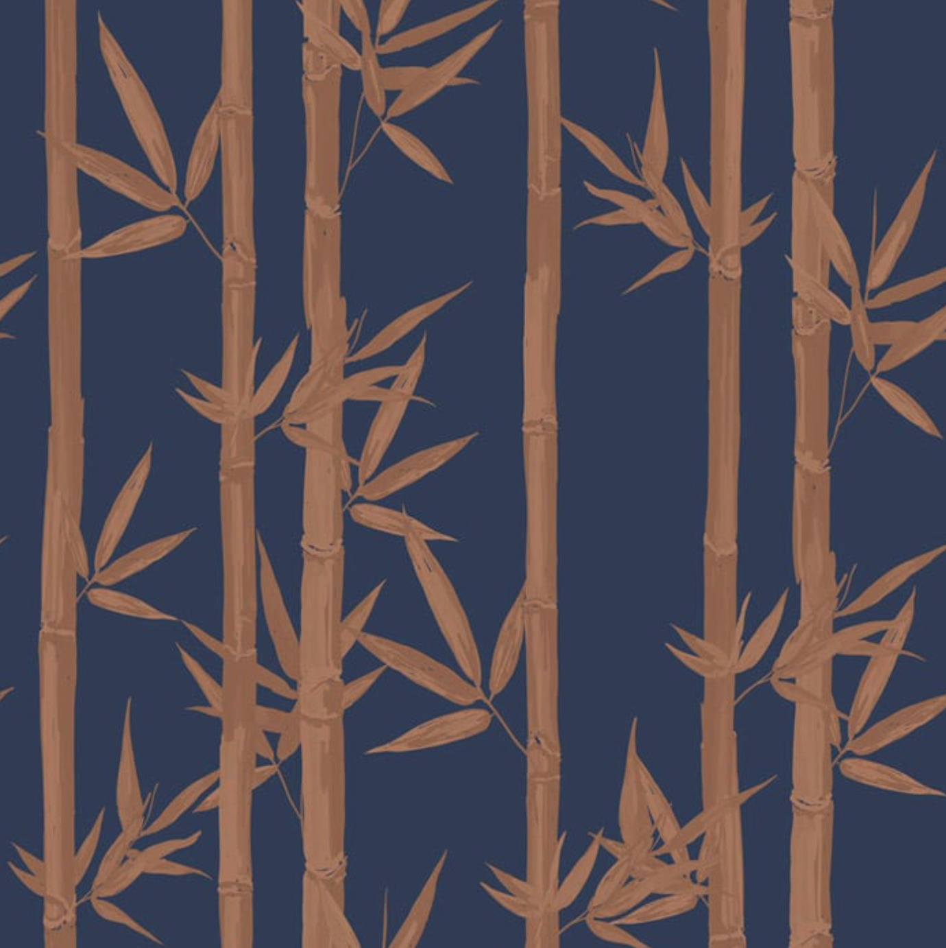 Sample - Waya Bamboo Wallpaper - Dark Blue