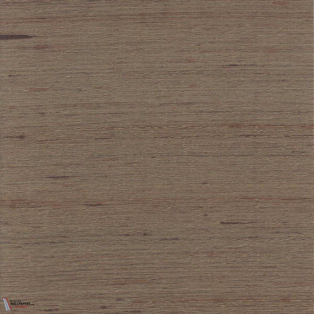 Sample – Silk Road WIDE Wallpaper - 100% Silk - Chocolate Cake