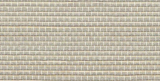 Abaca Natural Fibre Wallpaper - Silver Peony