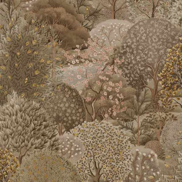 Sample - Arboretum Garden Wallpaper - Neutral