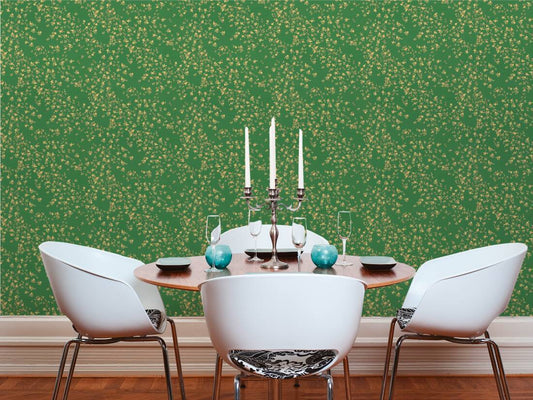 Versace Fall Wallpaper - Green/Gold/Yellow