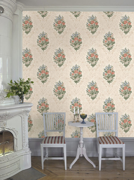Victoria Historical Wallpaper - Beige