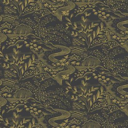 Sample – Waterfall Gardens Florence Broadhurst Wallpaper - Green