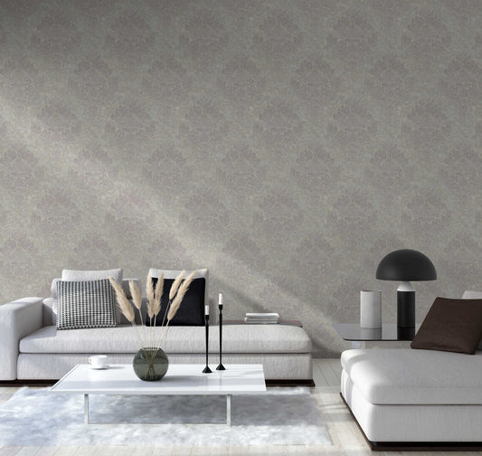St. Petersberg Baroque Wallpaper - Grey
