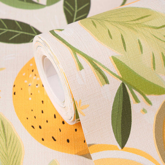 Limoncello Lemon Grove Wallpaper – Cream