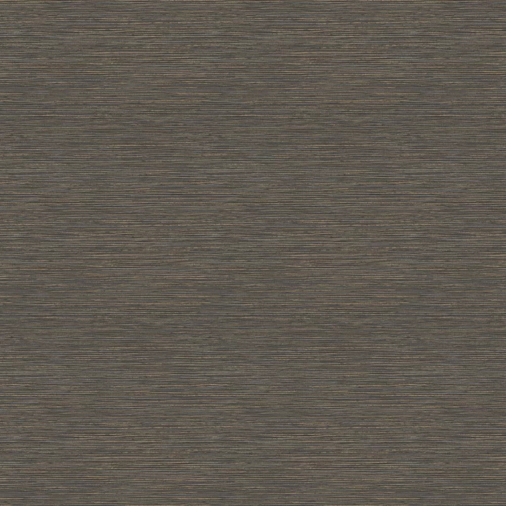 Sample - Grasscloth Wallpaper - Charcoal Gold