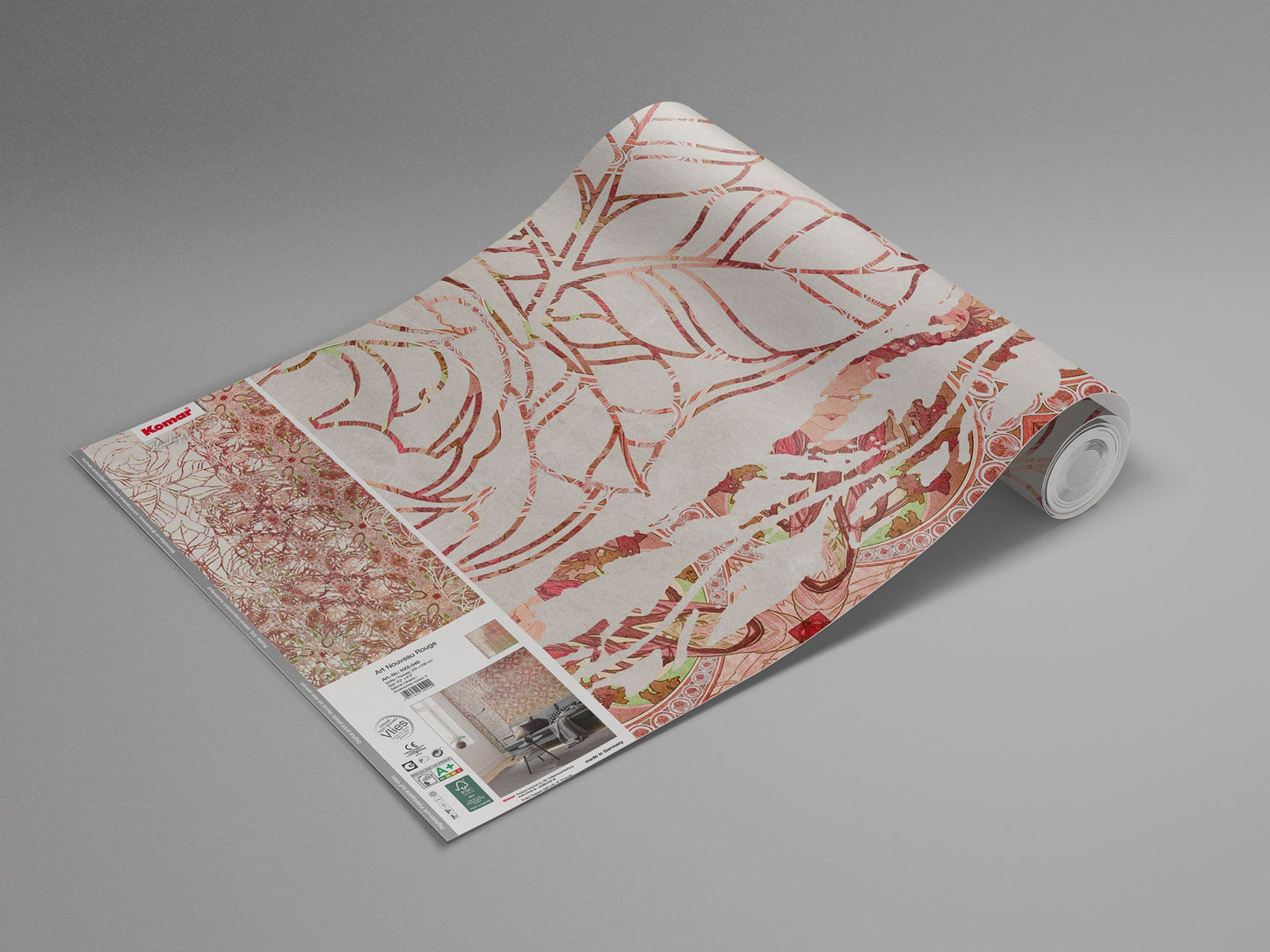 Sample – Renaissance Bloom - Orange Yellow - Custom Sized Wallpaper Mural (per m2)