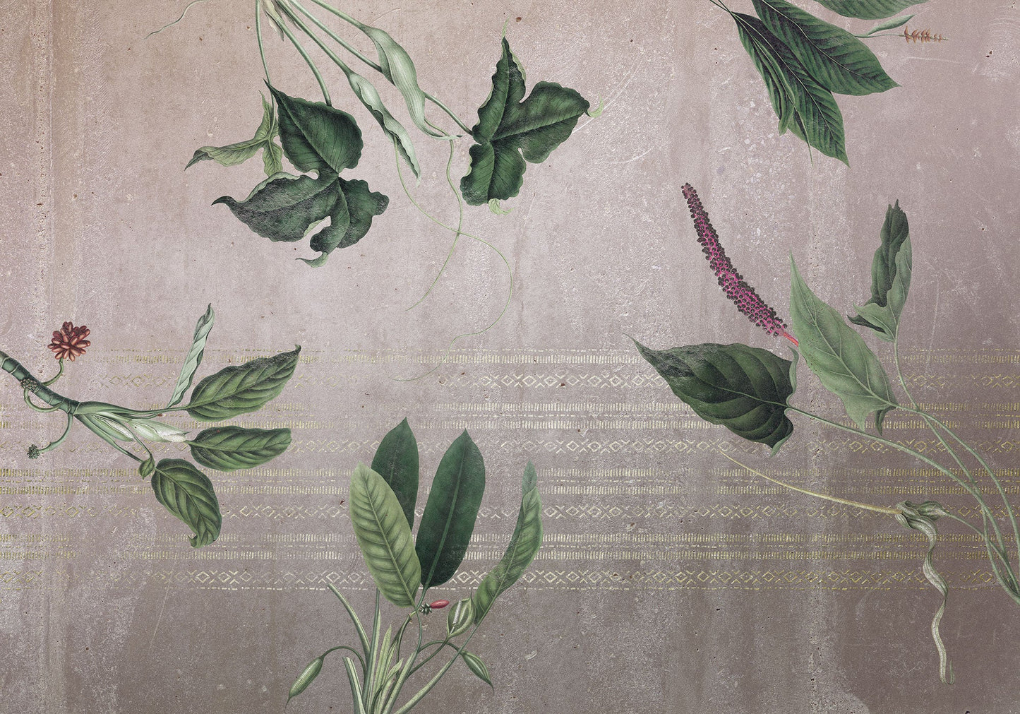 Sample – Tropic Concrete - Custom Sized Mural Wallpaper (per m2)