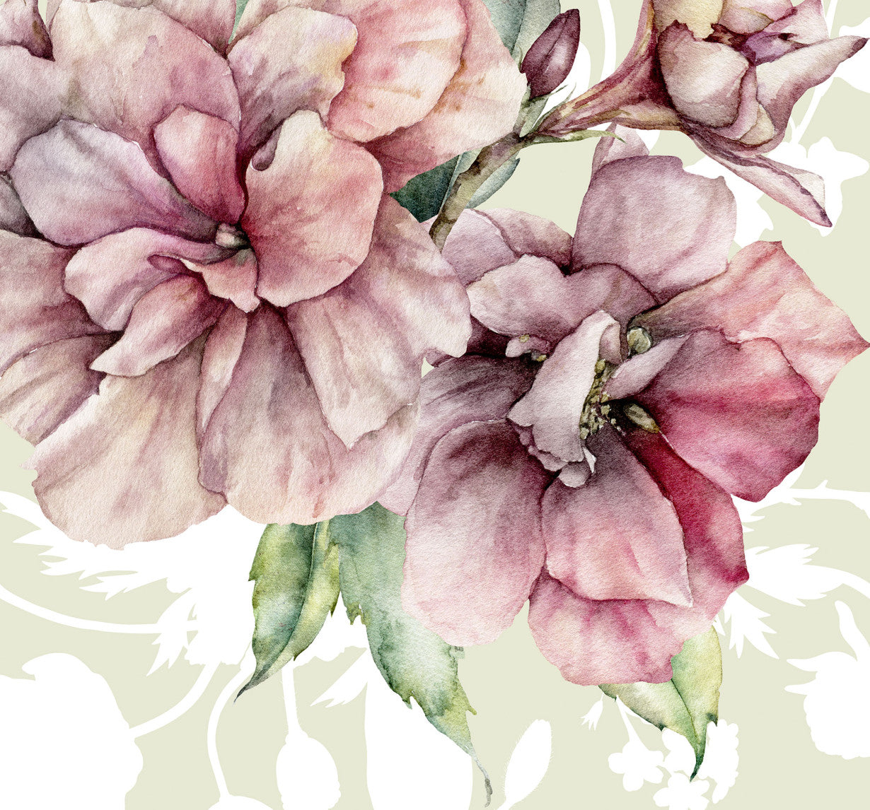 Sample – La Flor - Custom Sized Mural Wallpaper (per m2)