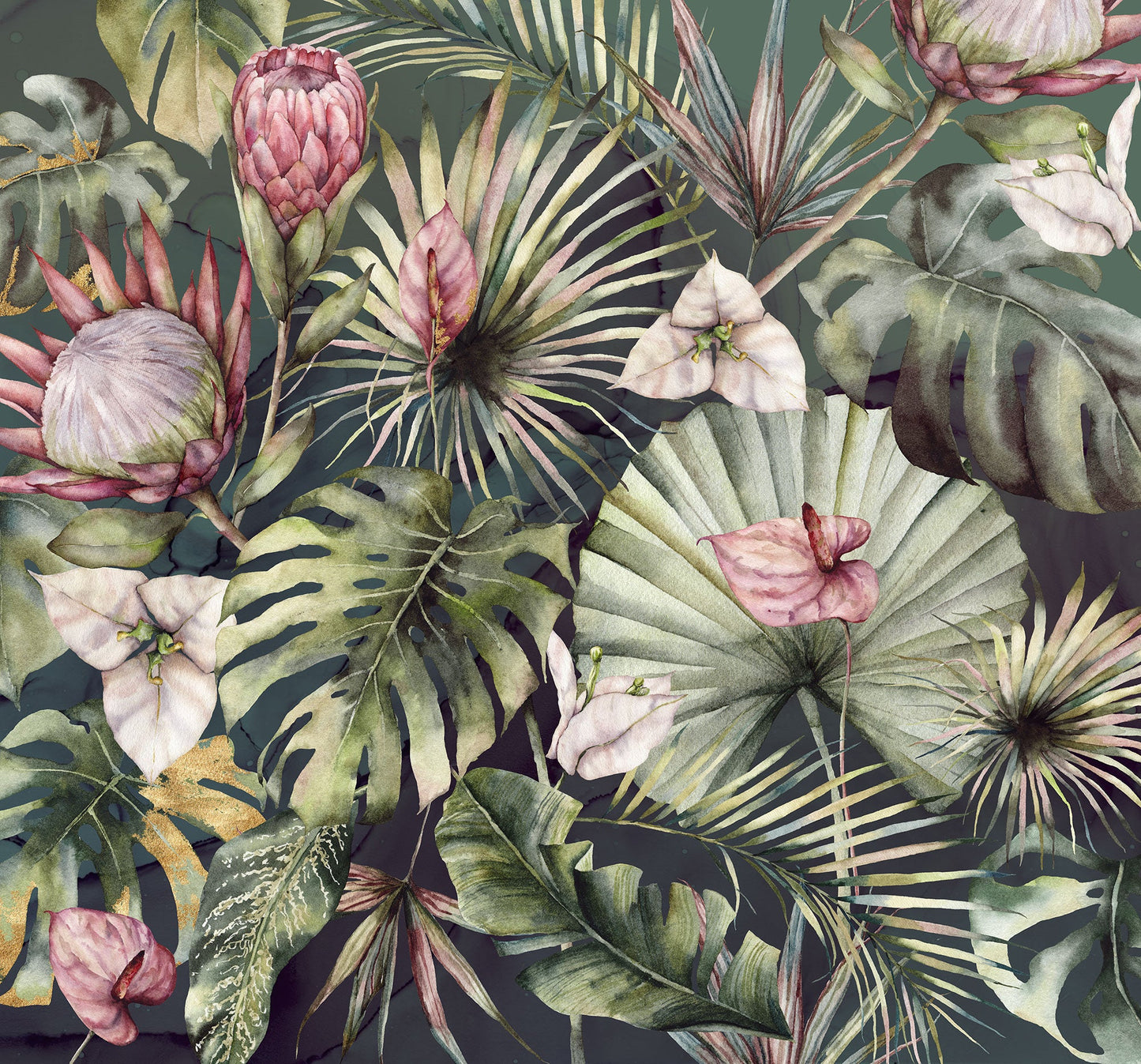 Sample – Monsterawelt - Custom Sized Mural Wallpaper (per m2)