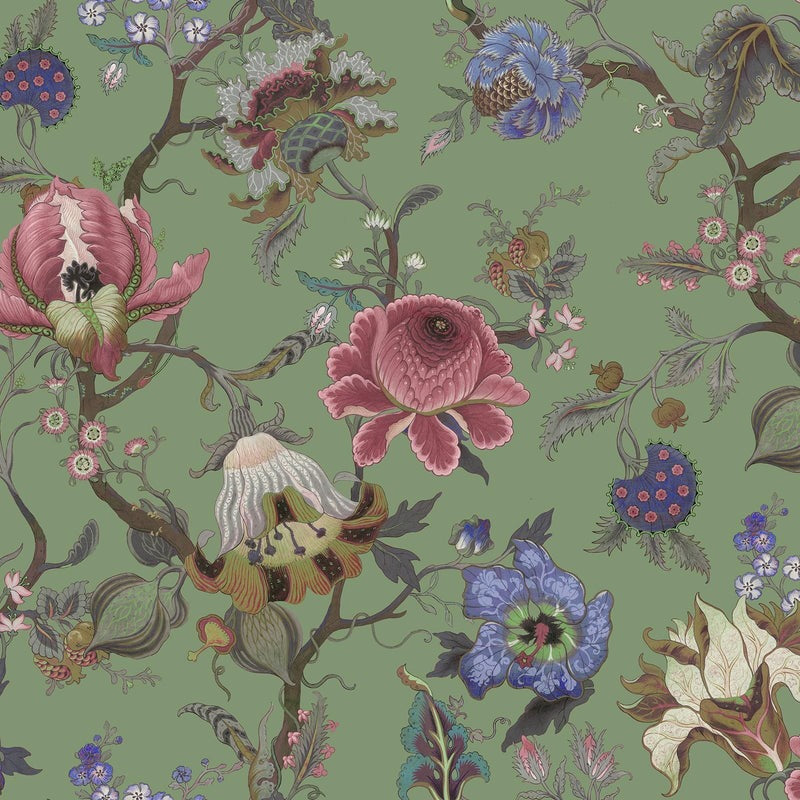 Sample - House of Hackney Artemis Hybrid Mural Wallpaper - Jadeite