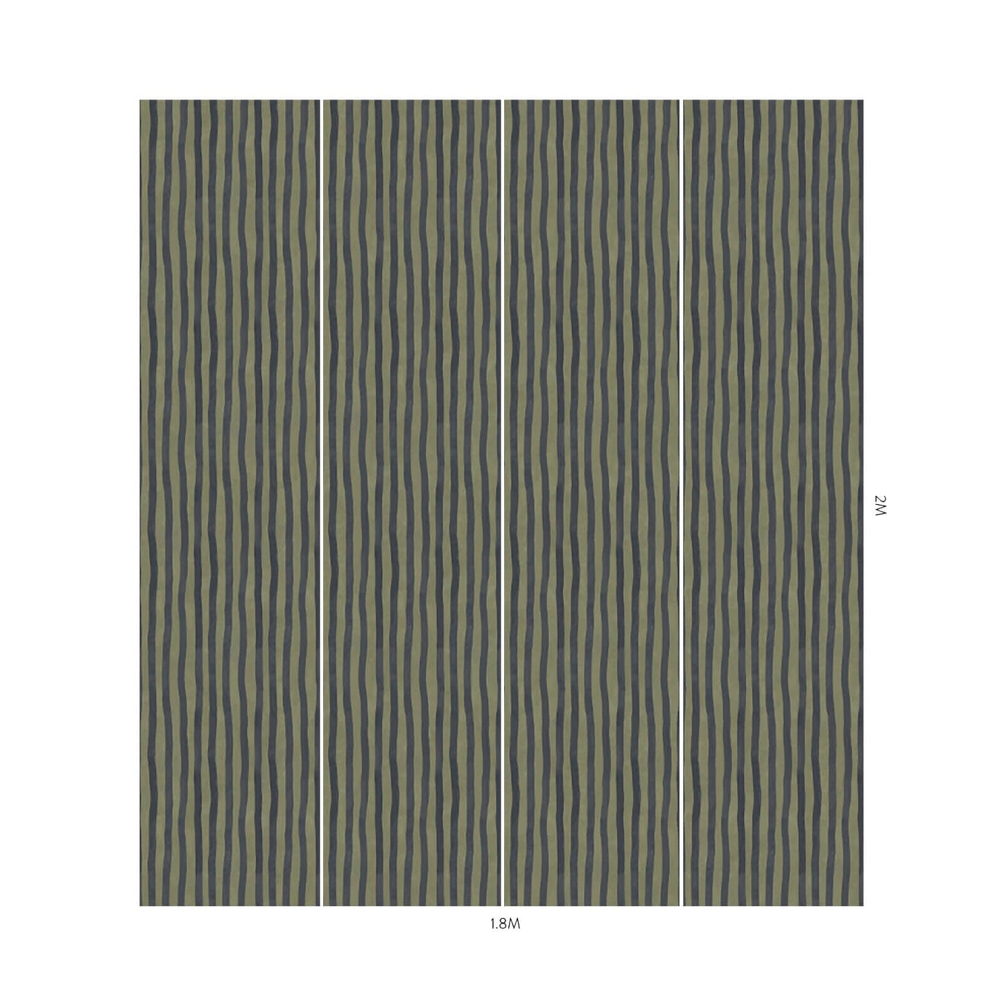Artist's Stripe Wallpaper - House of Hackney - Laurustine & Galaxias