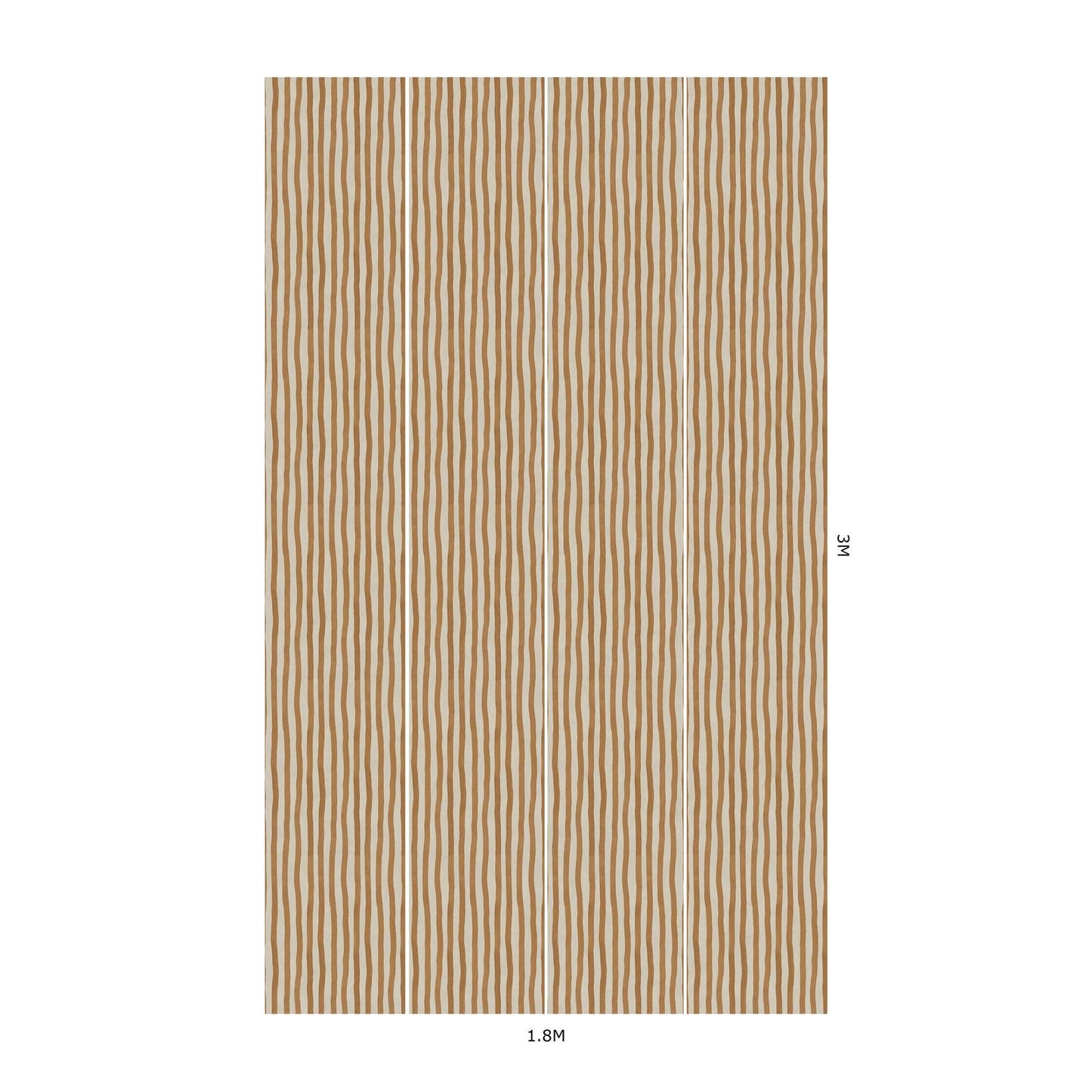 Artist's Stripe Wallpaper - House of Hackney - Amber