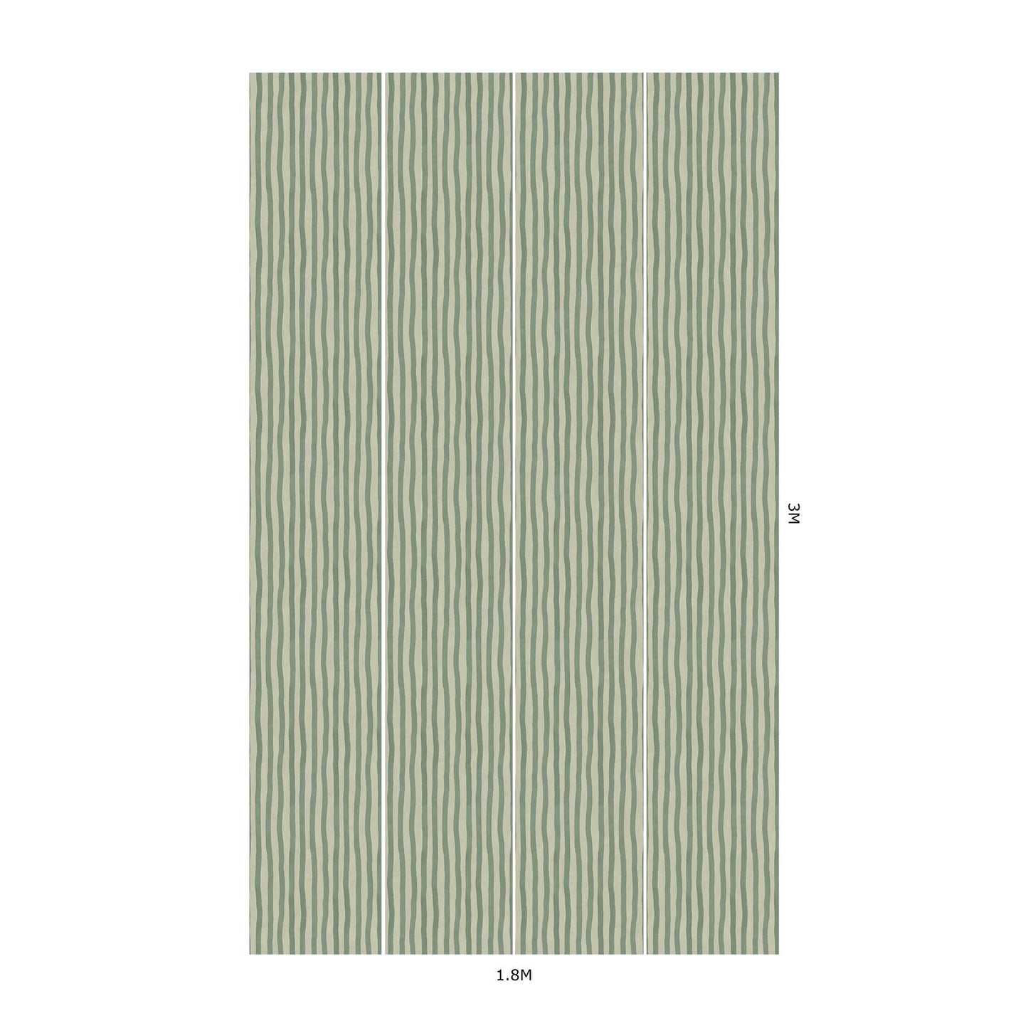 Artist's Stripe Wallpaper - House of Hackney - Opal
