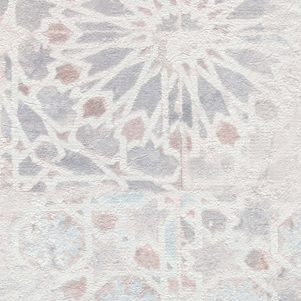 Barcelona Mosaic Wallpaper - Grey