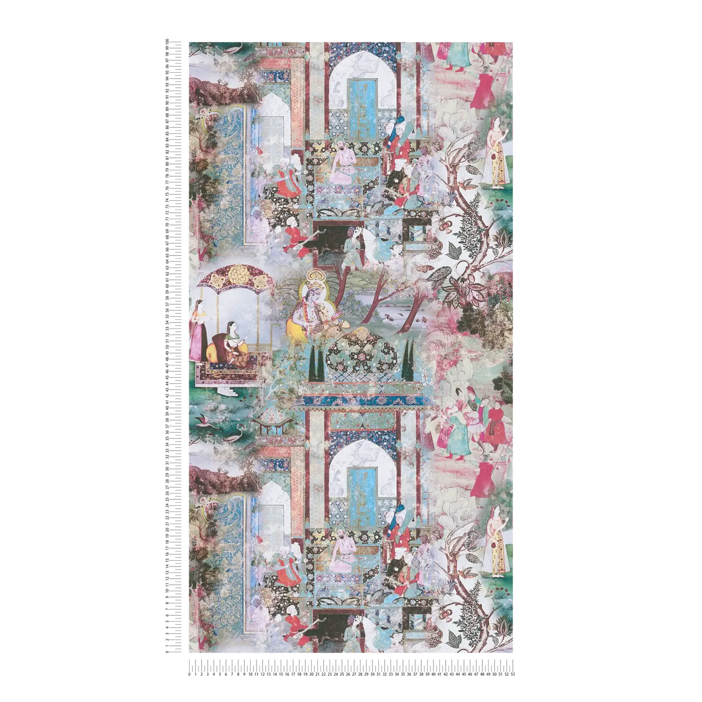 Echoes of Heritage - Vintage Wallpaper - Sage Green