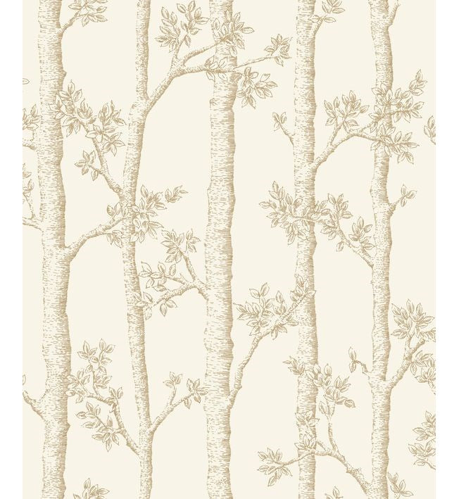 Sample - Woodlands Wallpaper - Gold