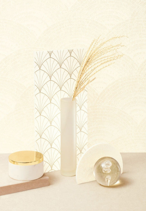 Stardust Wallpaper - White Gold - Discontinuing