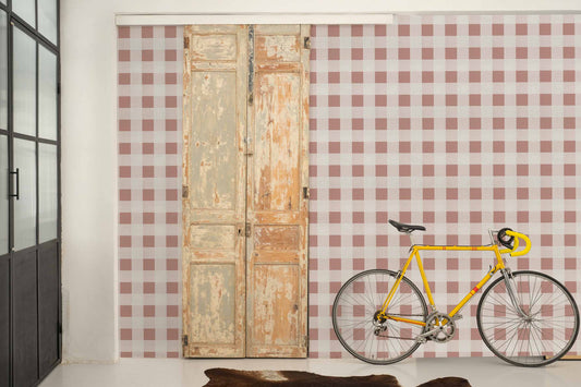 Large Gingham Wallpaper - Gamba