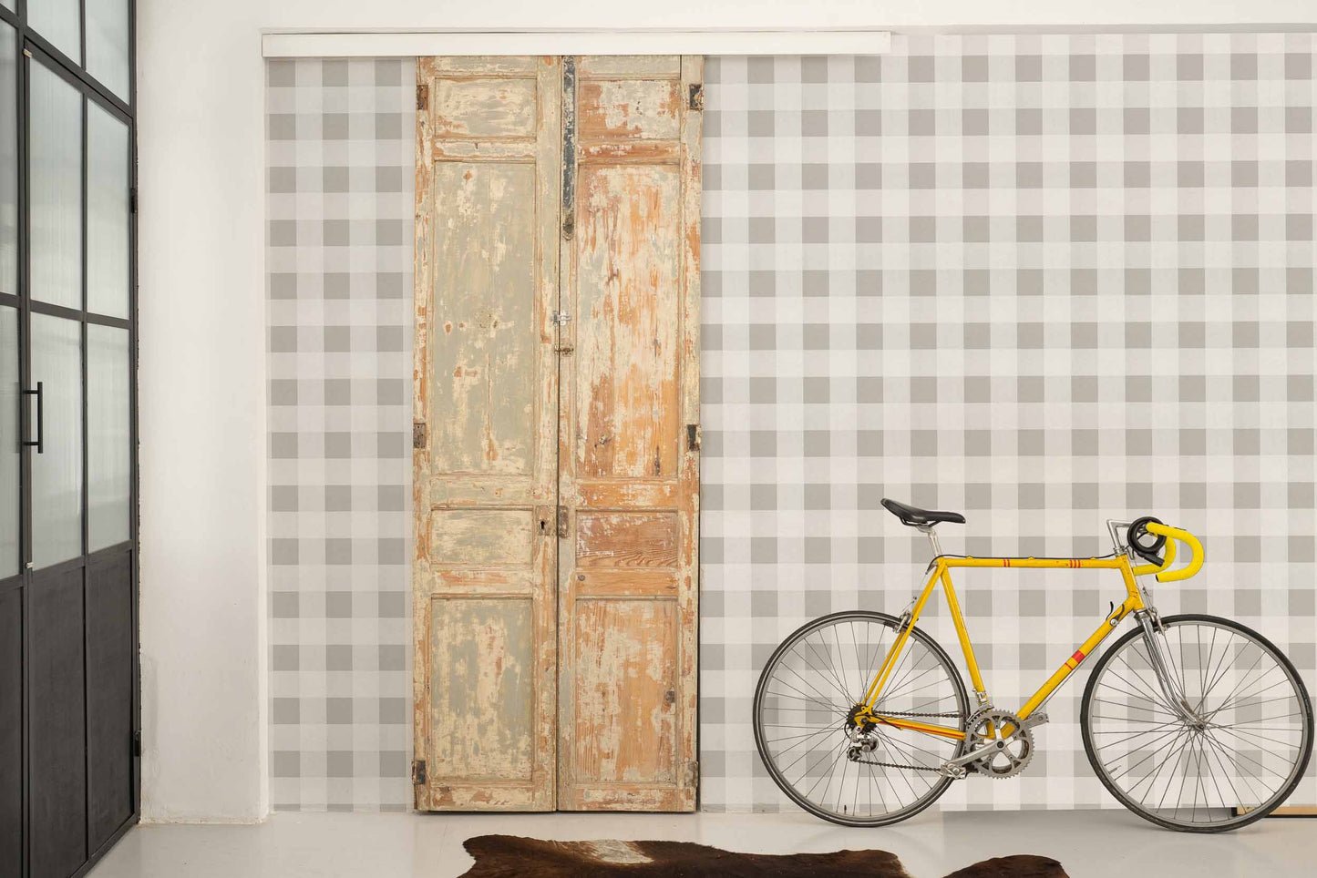 Large Gingham Wallpaper - Yeso