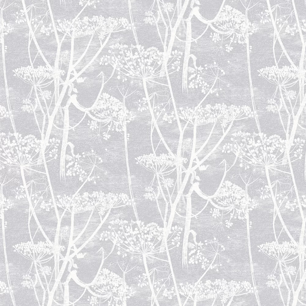 Sample - Cow Parsley Wallpaper - Soft Lilac