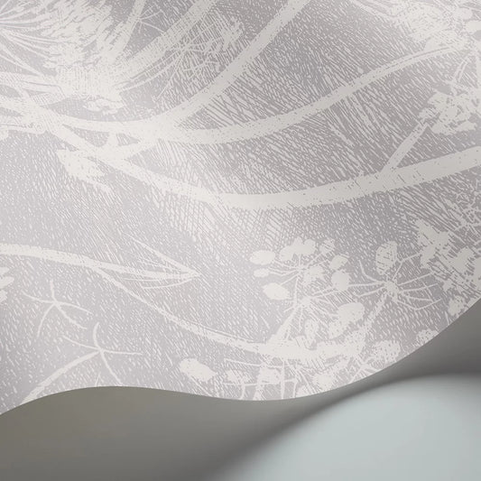 Cow Parsley Wallpaper - Soft Lilac