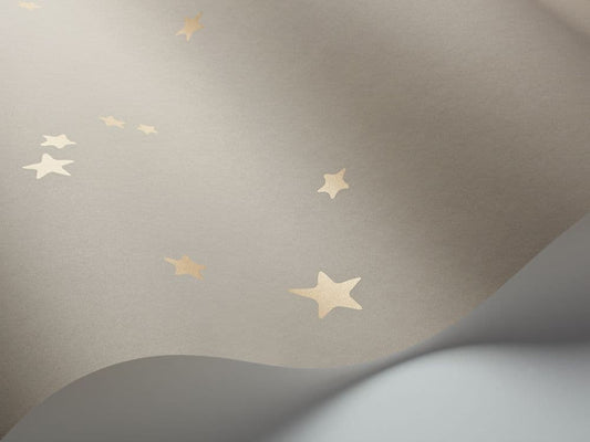 Stars Wallpaper - Cole and Sons - Linen/Gold
