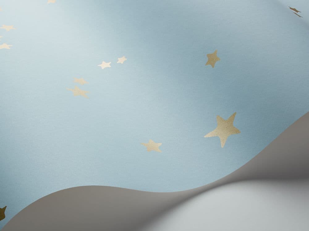 Sample - Stars Wallpaper - Cole and Sons - Powder Blue