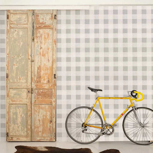 Large Gingham Wallpaper - Marmol