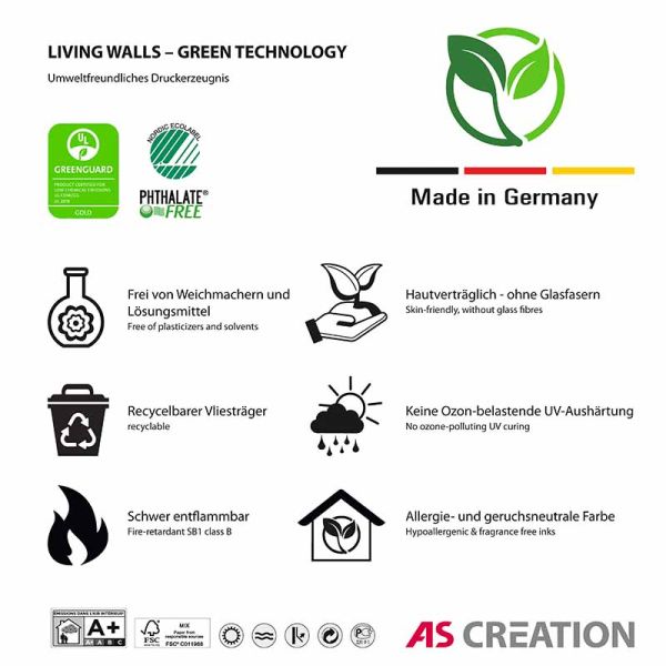 Piazza Mural Wallpaper - Green - Custom Sized Wallpaper Mural (per m2)