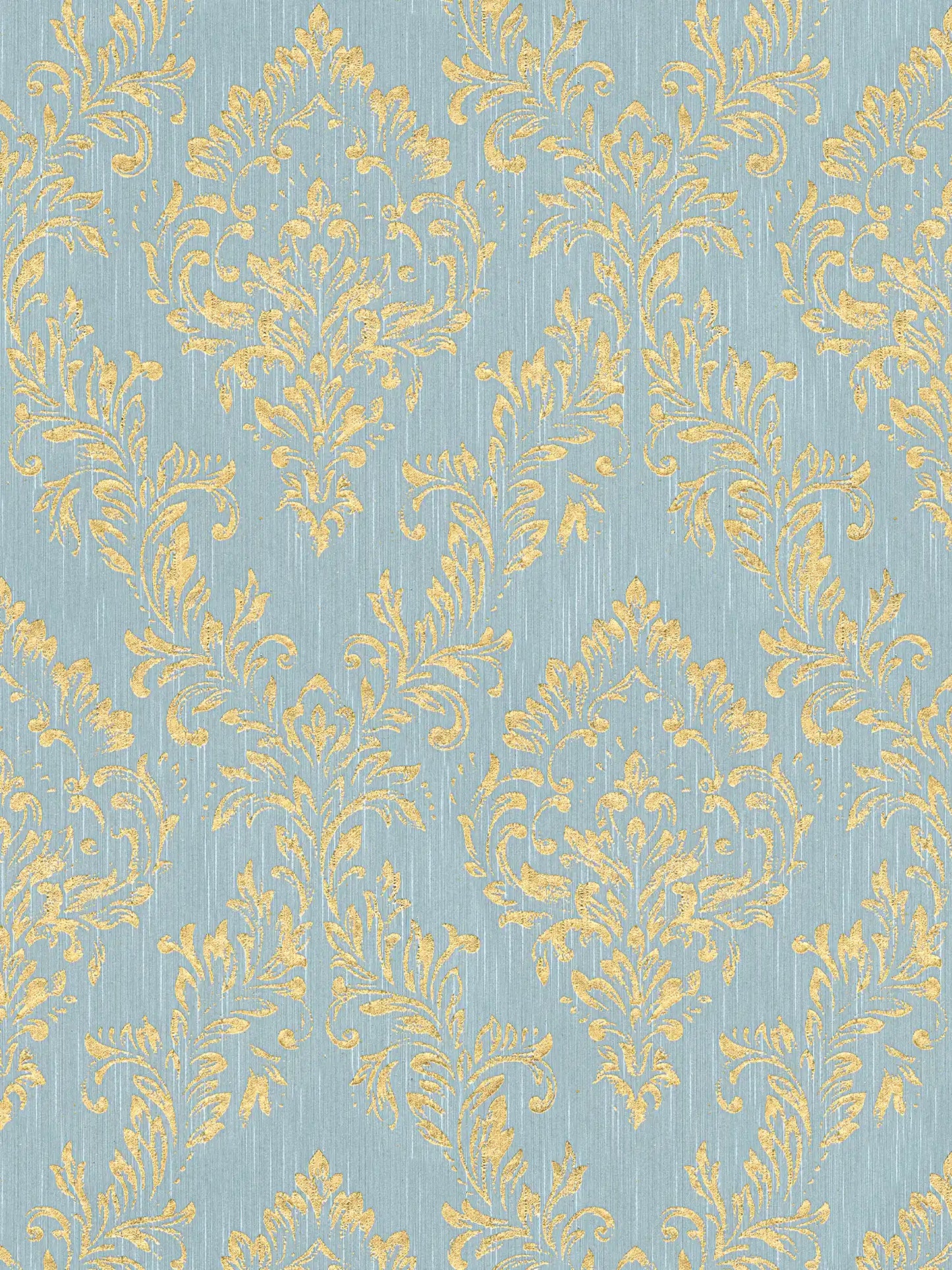Sample - Architects Paper - Metallic Silk - Blue/Gold