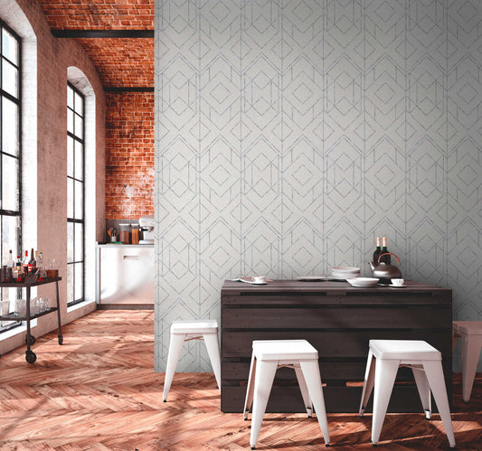 Metallic Graphics - Grey - White