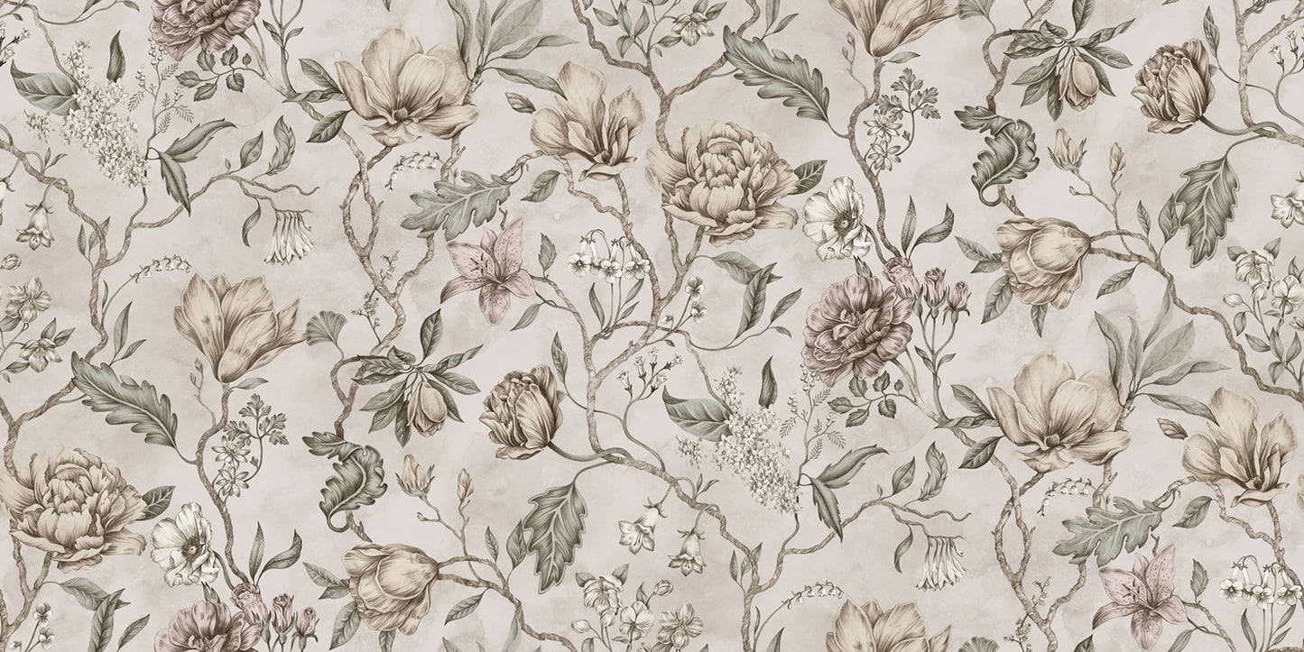 Sample - Belinda Mural Wallpaper - Pastel